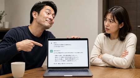 【夫婦】AI依存の夫が気持ち悪くて怖い