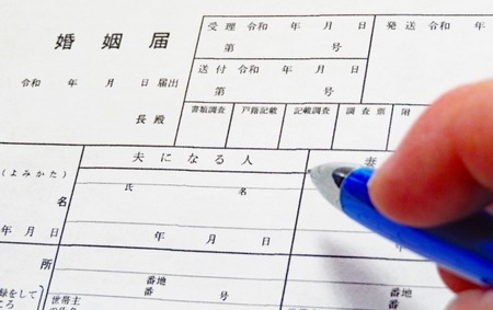【名字】結婚を機に、夫の名字を旧字体から新字体に変更して届け出た