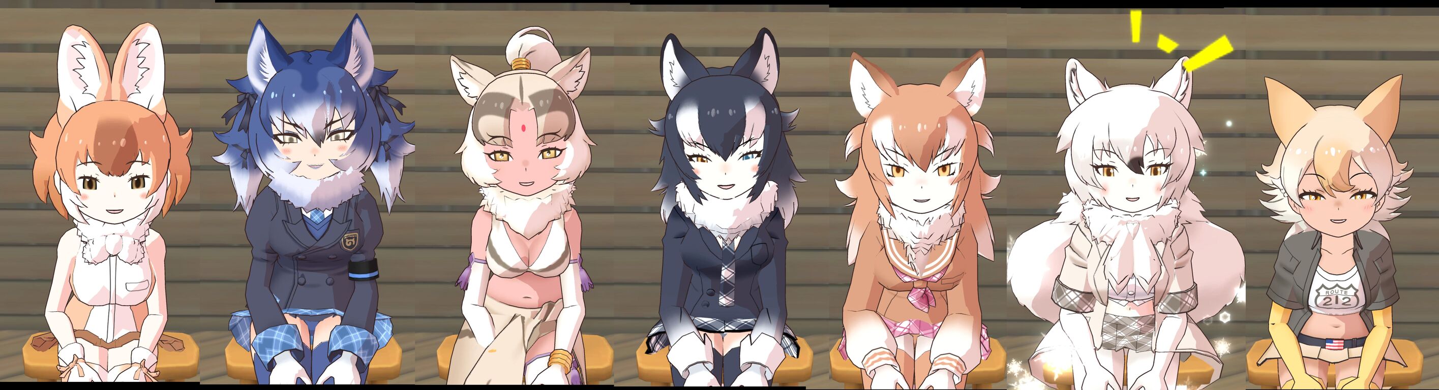 けもフレ3 勢いで作った オオカミフレンズたちの集合写真を貼るのだ たいちょーさん速報 ーけもフレ3まとめ