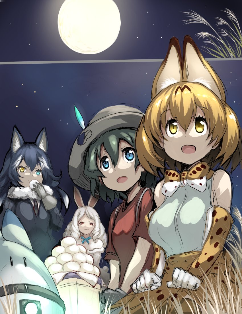 けものフレンズ お月見するフレンズ達 二次創作 けものフレンズ Com けものフレンズ お月見するフレンズ達 二次創作 けものフレンズ Com