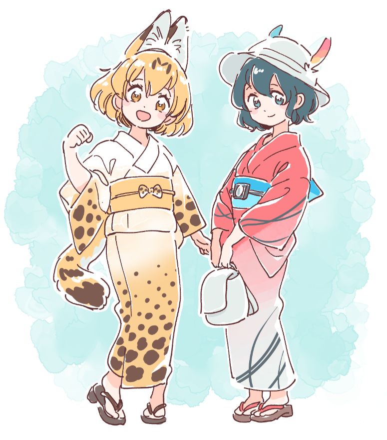 けものフレンズ 着物を着るサーバルちゃんとかばんちゃん 二次創作 けものフレンズ Com けものフレンズ 着物を着るサーバルちゃんとかばんちゃん 二次創作 けものフレンズ Com