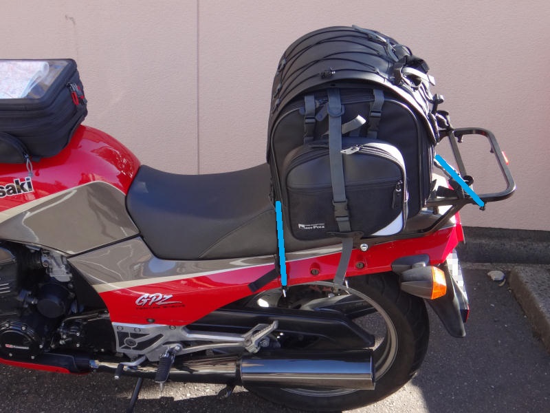 GPZ900R Ninja その20 (リアキャリア装着) : 気ままな旅っていいよね