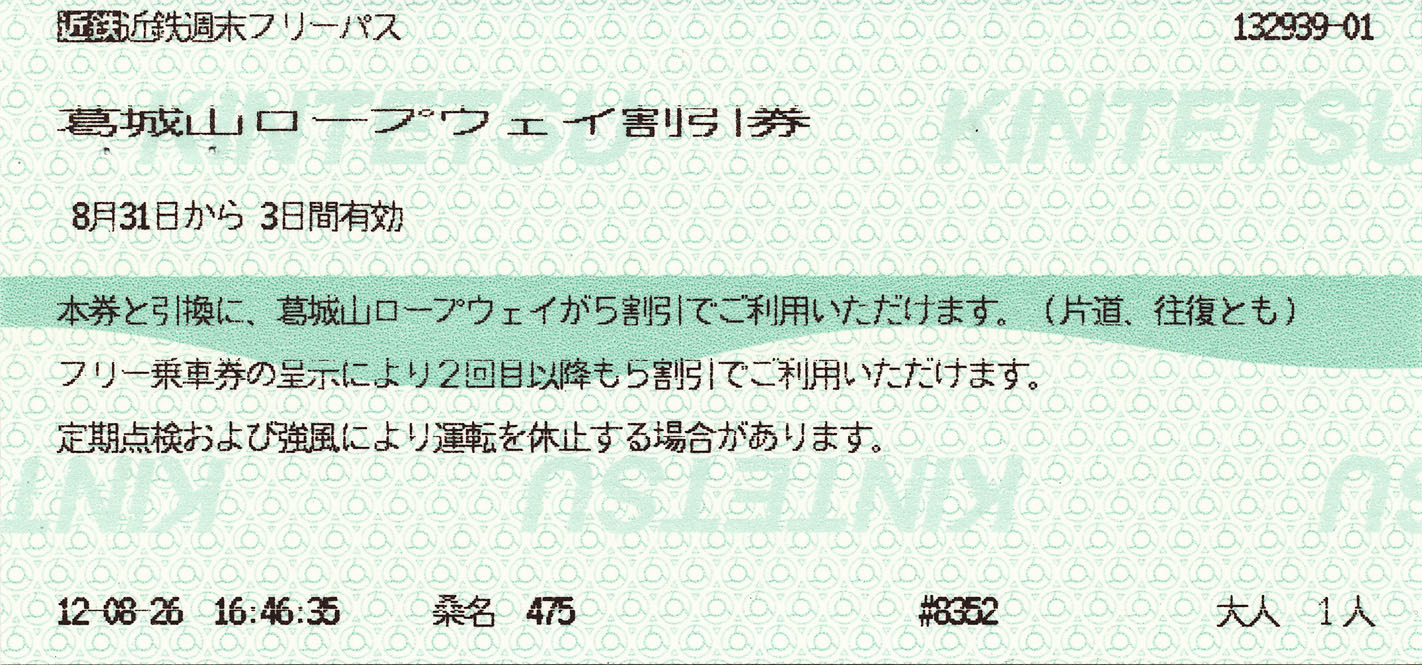 近鉄週末フリーパス ﾟ ﾟ ﾉ ｷｭﾝｷｭﾝ 券売機