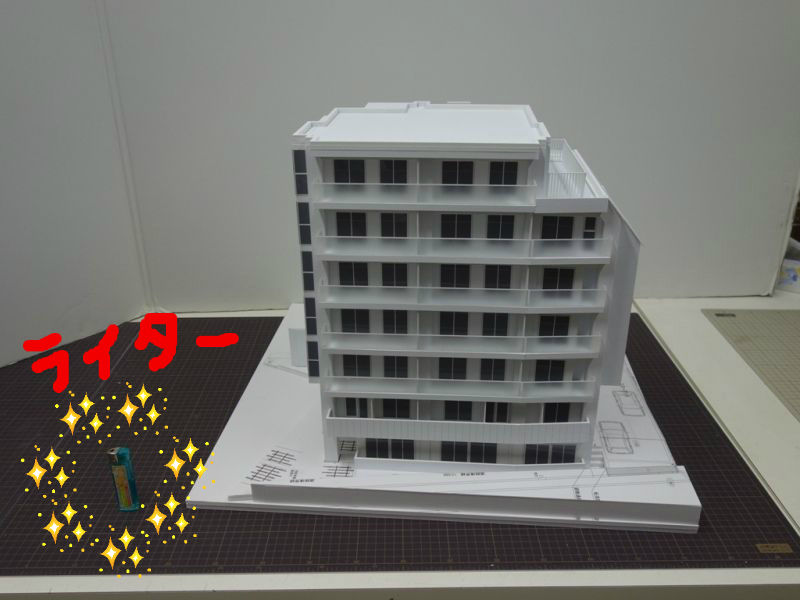 中層マンション ：Diorama City 建物3D未塗装キット 1/600サイズ