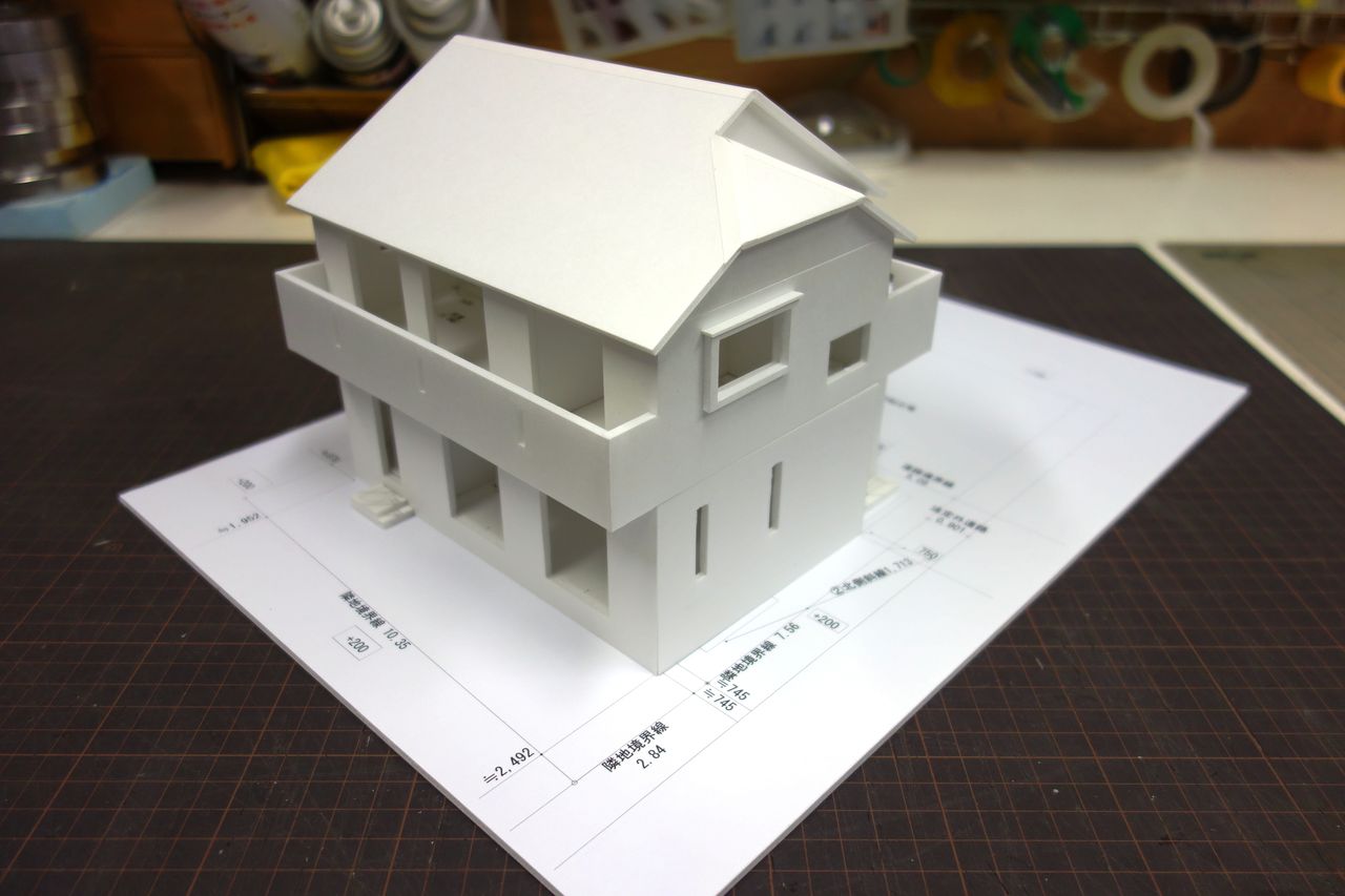 建築模型ねっと：白分解模型（簡易版・スタディ模型） : （株）建築