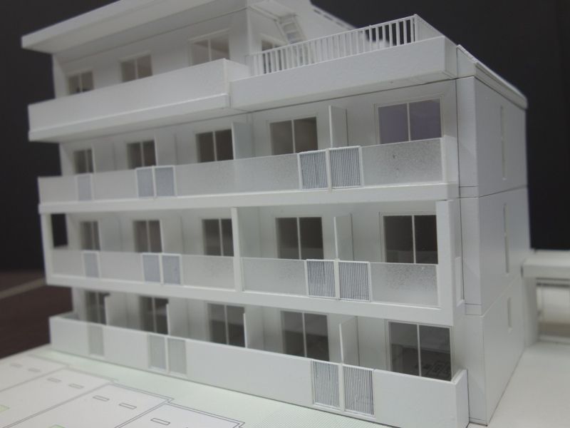 建築模型 集合住宅 1/100 建築模型ねっと:マンション分解模型 : (株)建築模型ねっと ブログ