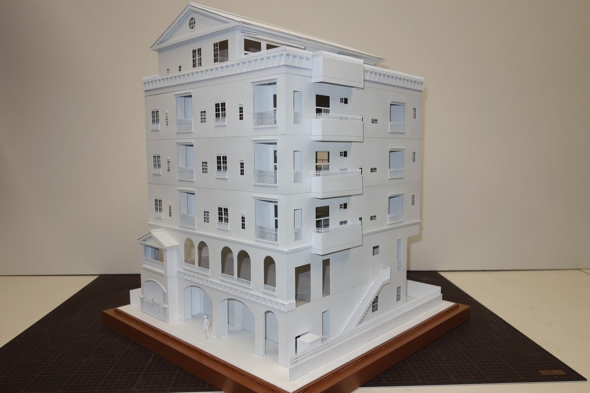 お礼や感謝伝えるプチギフト 建築模型ねっと：縮尺1／50ビル模型 : （株）建築模型ねっと 置物