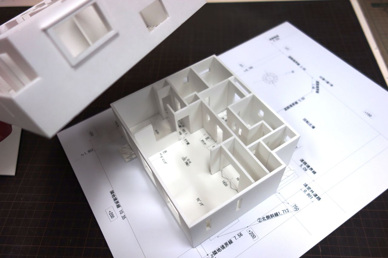 簡単な分解型建築模型 1/50 練習用 J-KB003 簡単な分解型建築模型 1/50 練習用 J-KB003 簡単な分解型