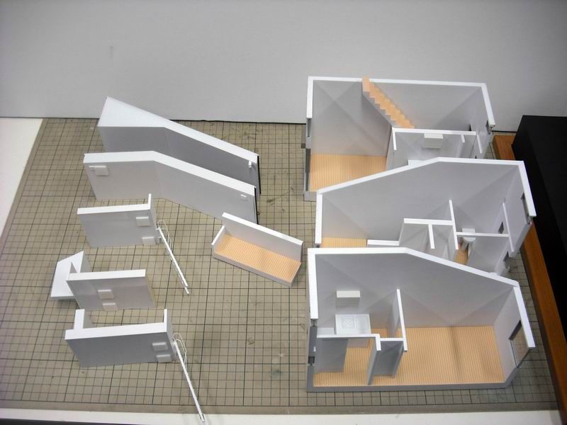 簡単な分解型建築模型 1/50 練習用 J-KB003 簡単な分解型建築模型 1/50 練習用 J-KB003 簡単な分解型