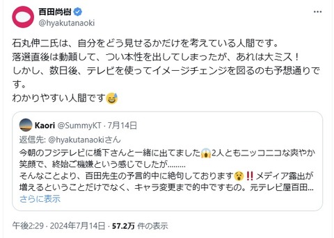 2024.07.20　05　石丸伸二氏は、自分をどう見せる