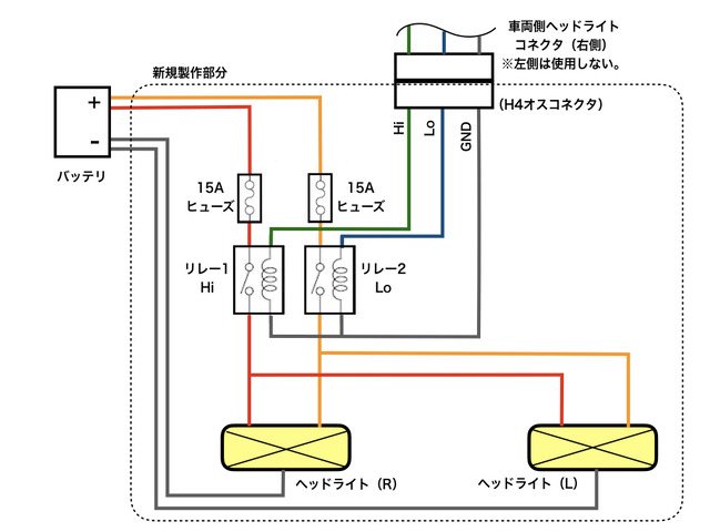 ヘッドライトリレー配線図.001