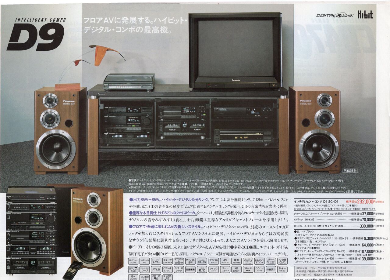 2026年度バブルコンポ復活プロジェクト Vol.3 Panasonic SC-D9