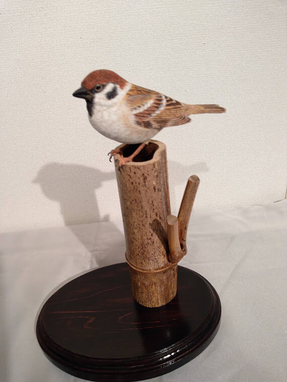 ok0330さま専用 ハヤブサとオオルリ 木彫りの野鳥　野鳥彫刻 ok0330さま専用 ハヤブサとオオルリ 木彫りの野鳥 野鳥彫刻