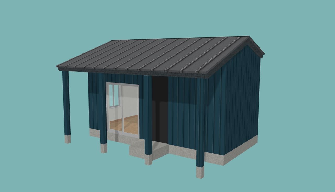 ６畳一間で建築するとこんな感じ その２ テラス屋根をつけて 房総田舎暮らし Ken２