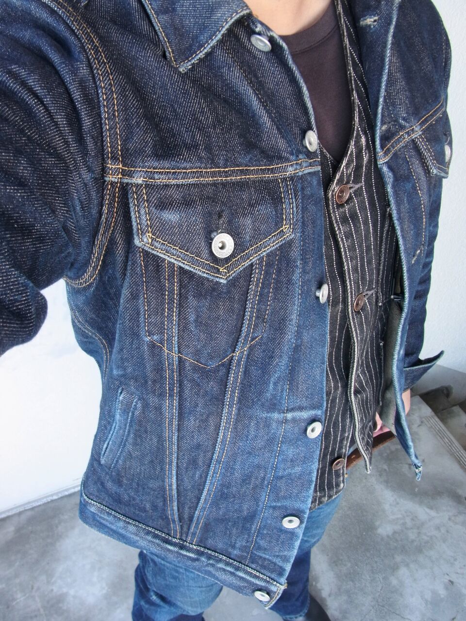 IRON HEART/アイアンハート 526PJ 21ozデニムジャケット サイド