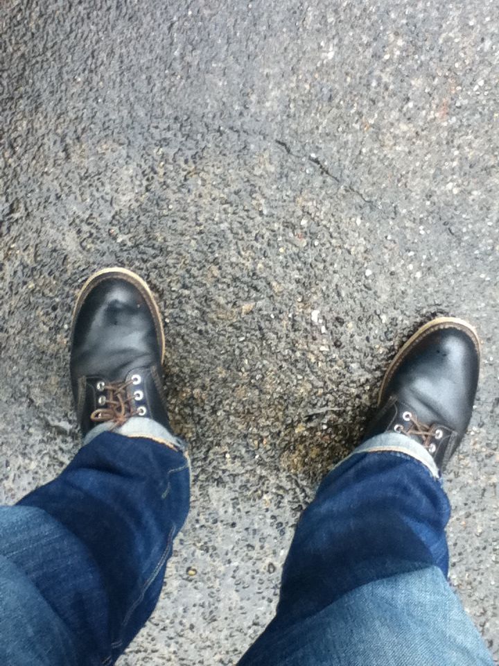 Redwing 9870 アイリッシュセッター プレーントゥ 茶芯 その４０ バイカーファッション ブログ