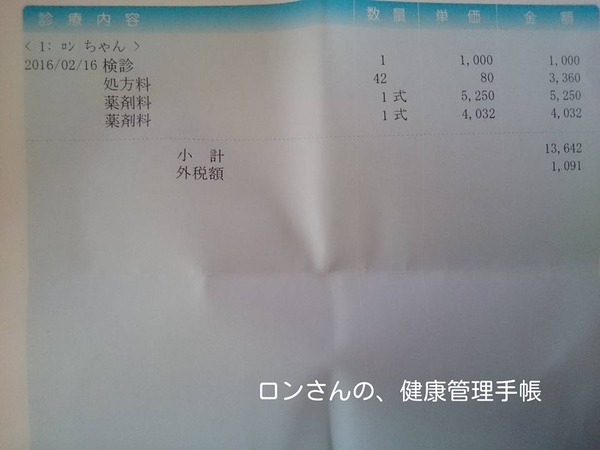 20160216 十字靭帯 みなとよこはま 3回 お会計 2