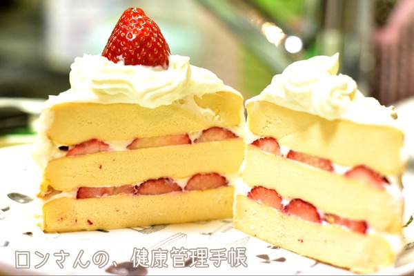 苺のショート風 犬ケーキ 2