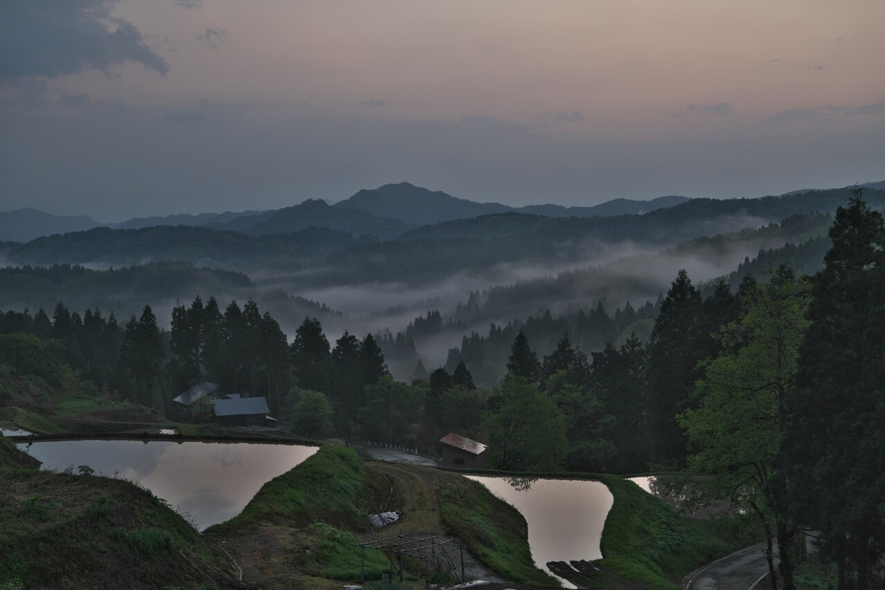春夏秋冬 日々是好日 大月棚田雲海
