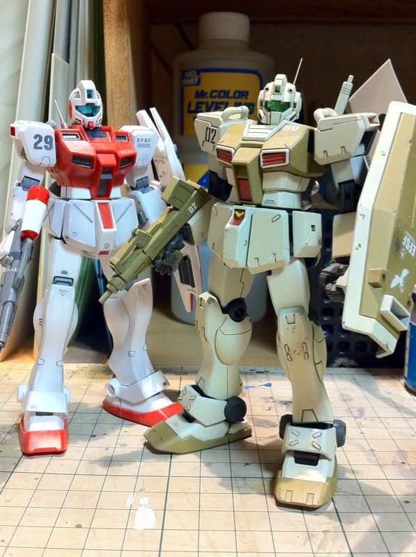 Hguc ジムコマンド 成型色仕上げ ケント100sの趣味の世界
