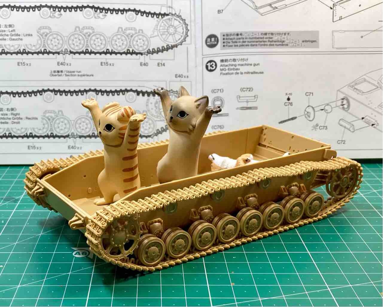タミヤ 1/35 ドイツIV号戦車G型初期生産車・伝令バイクセット“ロシア