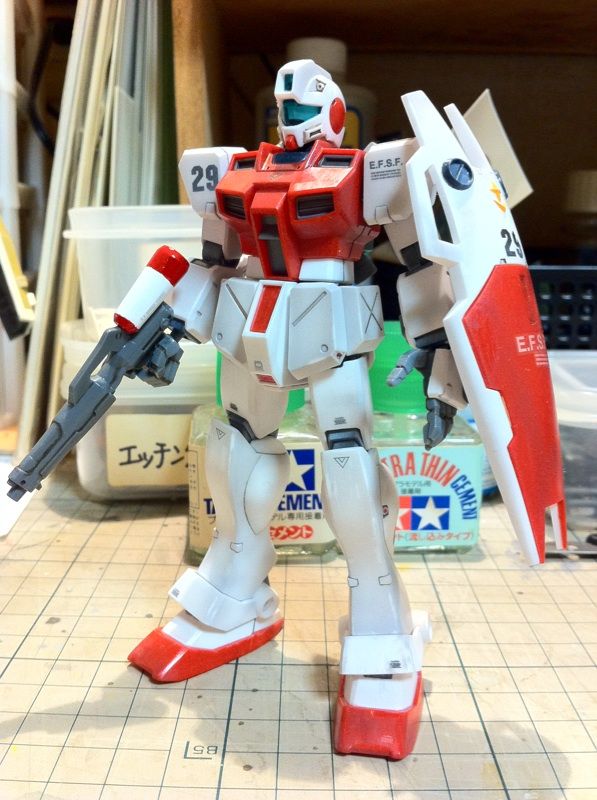 Hguc ジムコマンド 成型色仕上げ ケント100sの趣味の世界