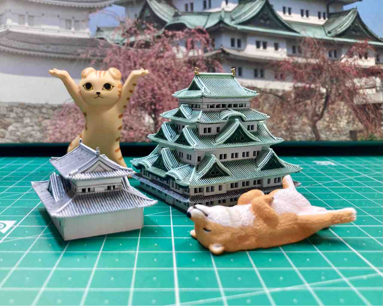 童友社 1/700 名古屋城 その1(建物編) : ケント100Sの趣味の世界