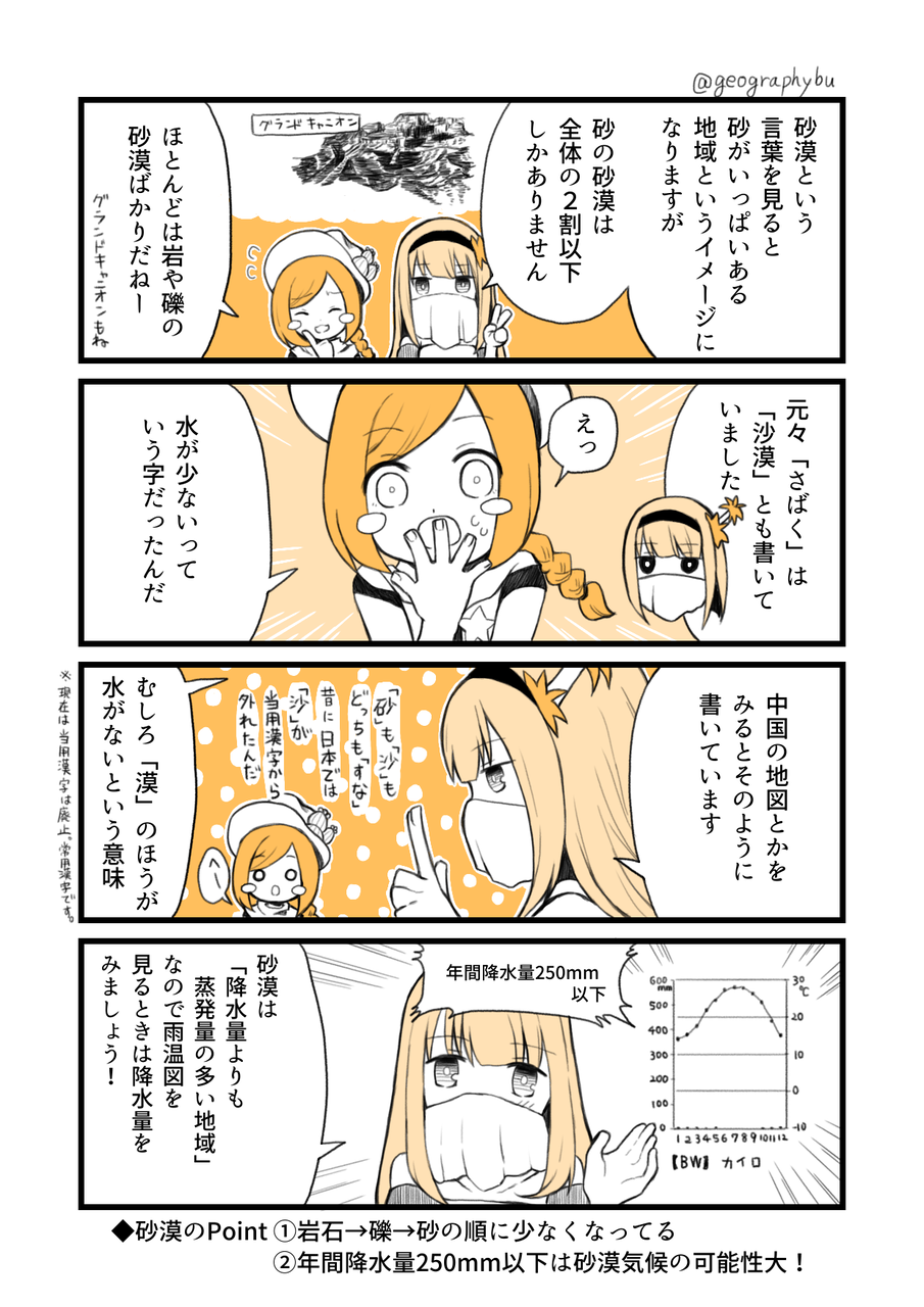 ケッペンちゃん B気候区ちゃん 地理おた部 高校地理お助け部