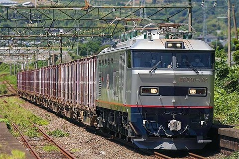 JR貨物EF510形300番台の銀色機関車、本格試運転！GIG@NET・鉄ちゃん