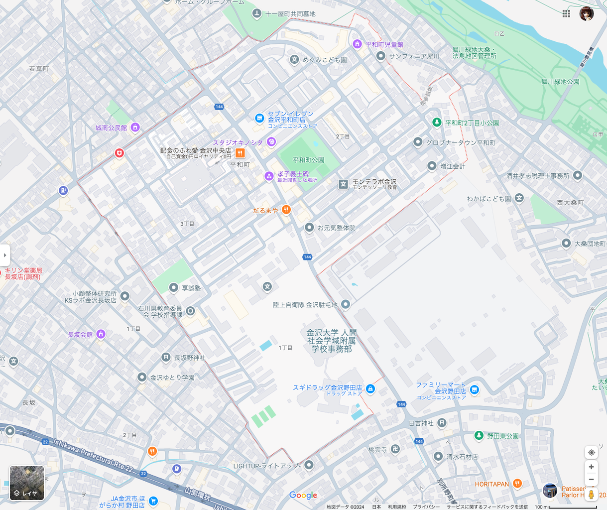 金沢の町名 平和町 : 大きな田舎町の片隅で-金沢歴史散歩
