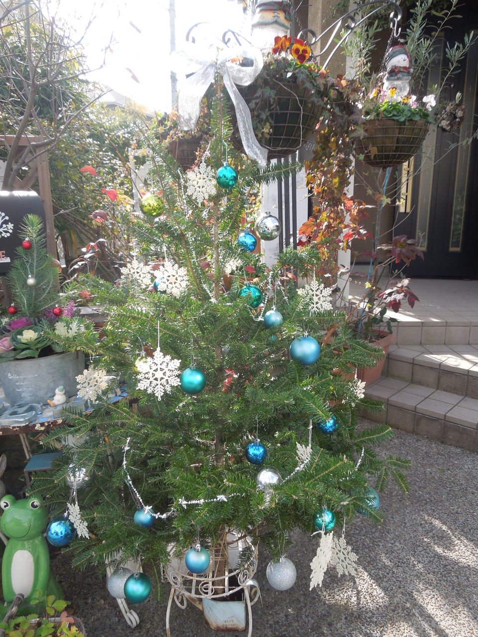 イケアのクリスマスツリーと玄関イルミネーション 13 Agreable Chaque Jour