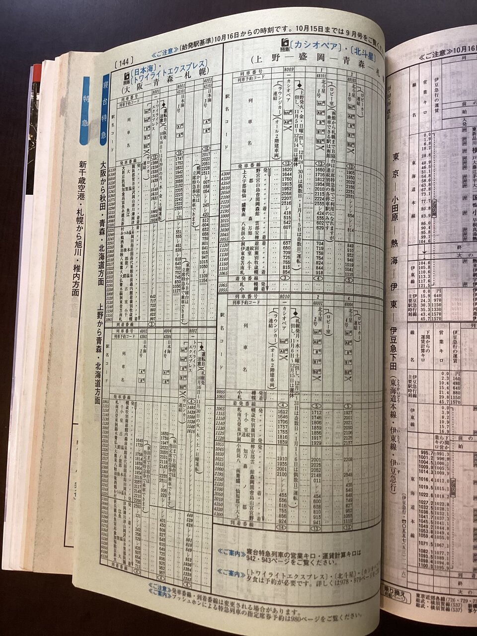 超貴重☆直方時刻表 明治39年発行 運転士携行時刻表（特急ソニック） 小倉運転区 80組 臨251行路 (1