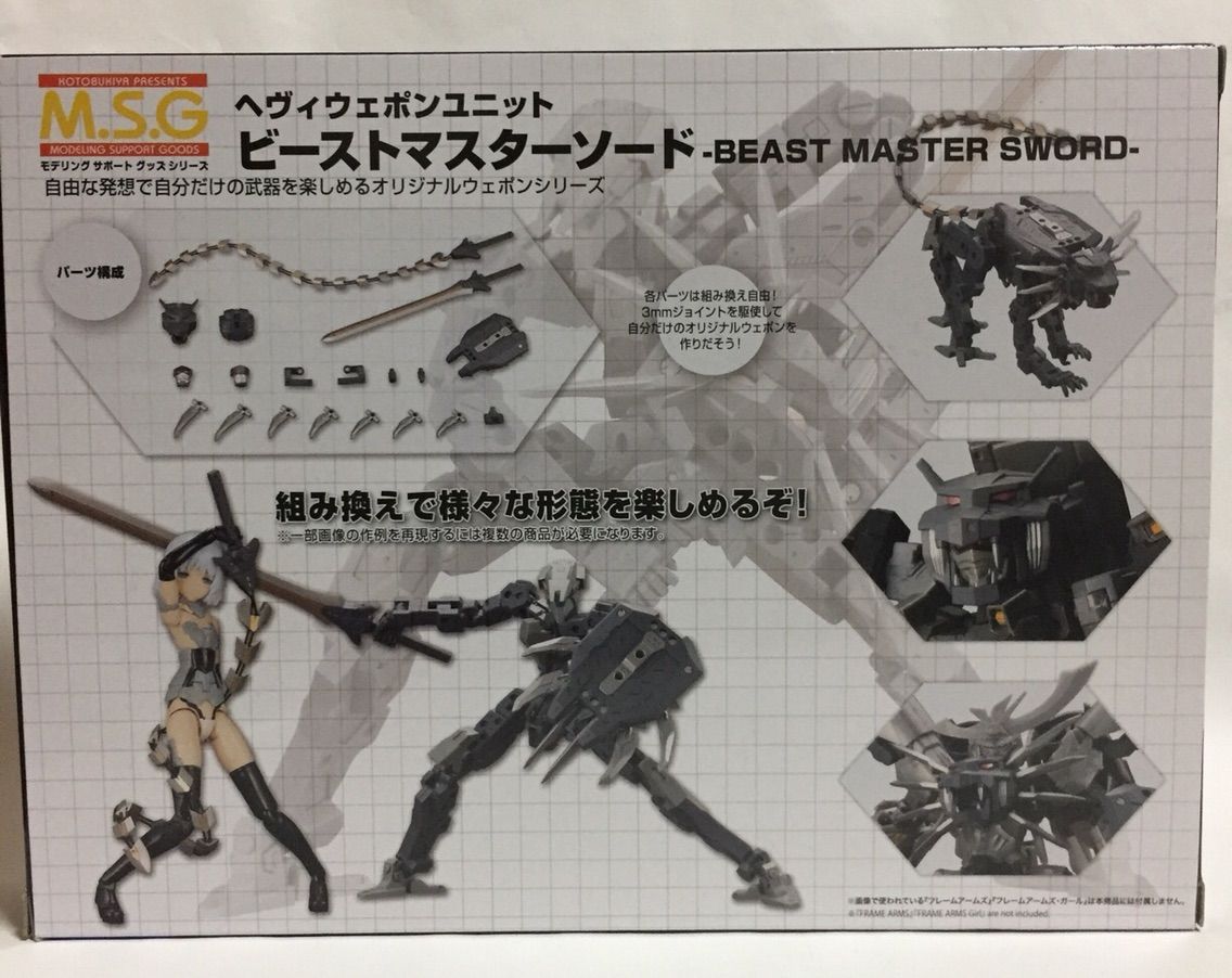 コトブキヤmsg ビーストマスターソード レビュー プラレボ 模型幻想 コトブキヤmsg ビーストマスターソード レビュー プラレボ 模型幻想