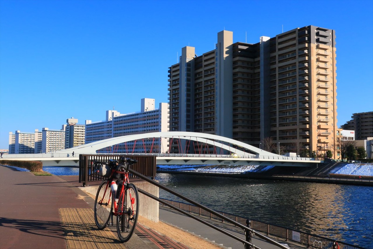 新 神谷 橋 自転車