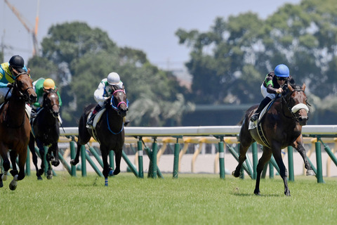 他とはひと味違う競馬を見せたシャンドゥレール（右）