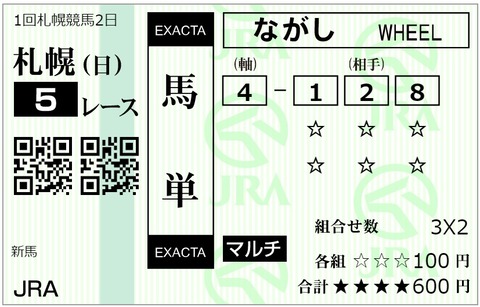 札幌新馬