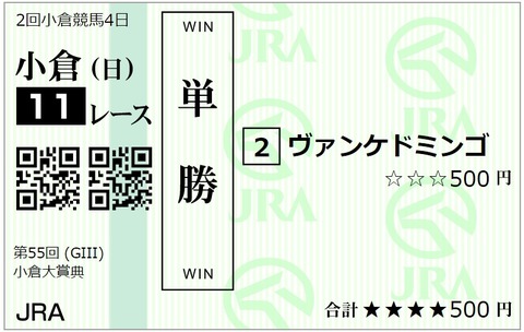 フェブラリー馬券⑦