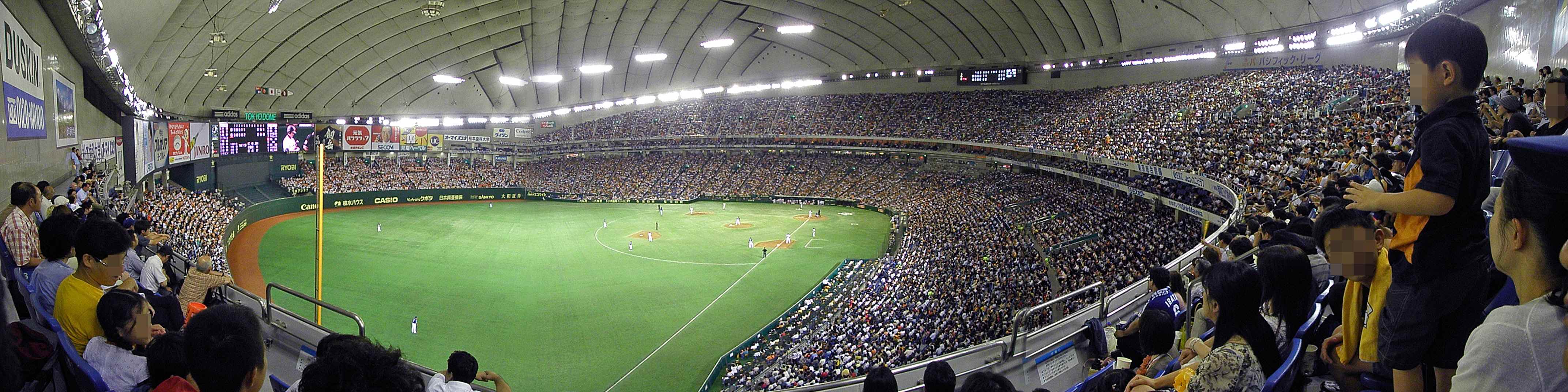 超満員の東京ドームをパノラマで撮影してみた おでかけｐｈｏｔｏ日記
