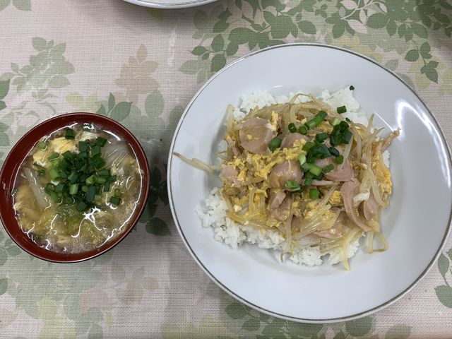 第１けやき 調理実習 魚肉ソーセージ丼と白菜スープ 相模原市 特定非営利活動法人けやきの会
