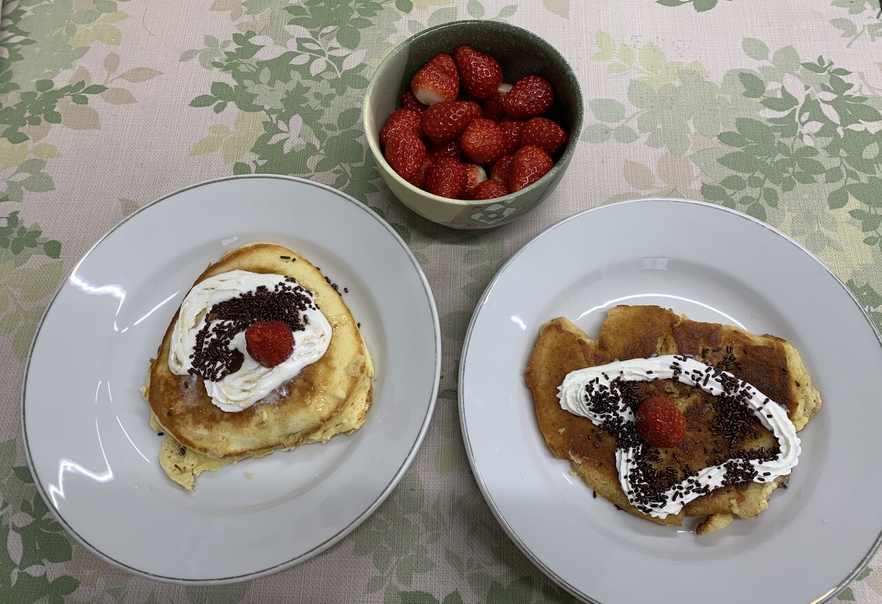 第１けやき 美味しいホットケーキできました 相模原市 特定非営利活動法人けやきの会