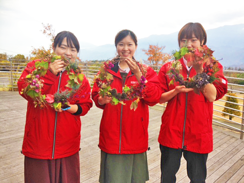 ハイジの村のリース作り Dolce Vita 庭のあるお花屋さん ハイジの野菜畑