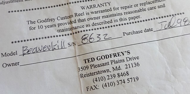 Ted Godfrey のリールを入手2 ＃ 流石2 : Key Taccata's FF Tackle Den