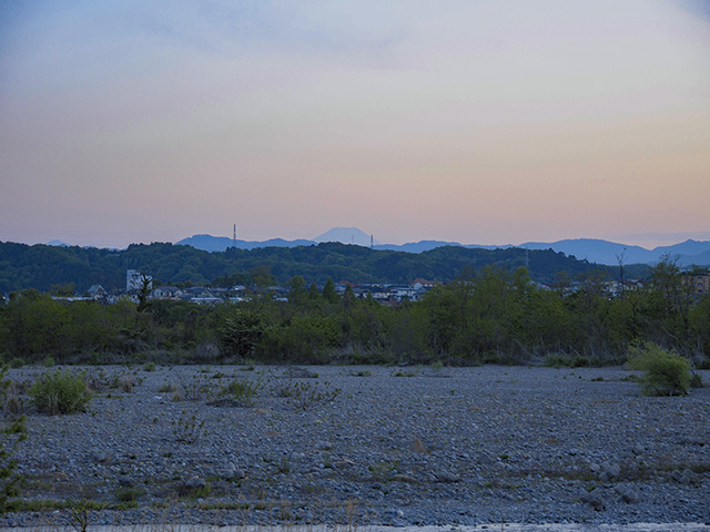 「福生市多摩川堤防」からの富士山の眺め(とある街の風景346)2