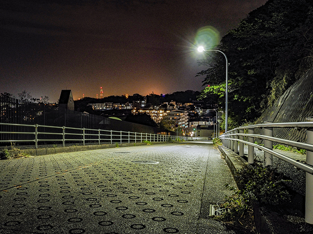 アメリカ坂の夜景（とある街の風景333）　/　神奈川県横浜市中区本牧和田