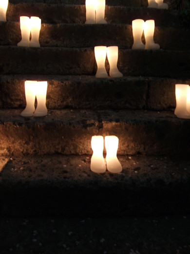 六本木で階段インスタレーション2