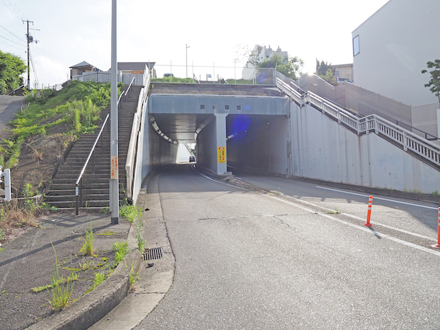 岩園隧道の眺望階段1