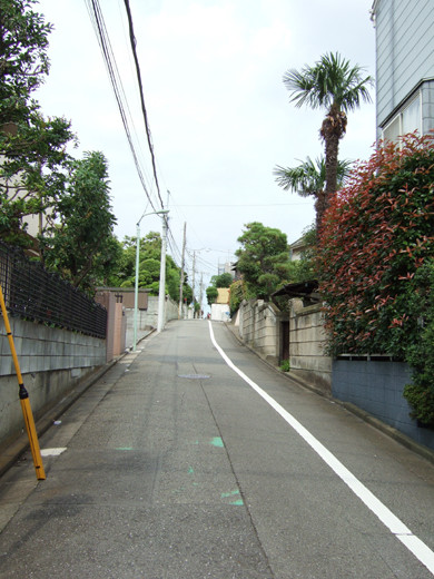 大田区立郷土博物館の北側にある眺望坂4