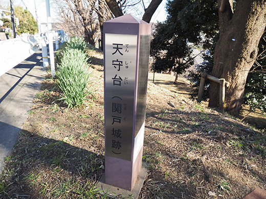 聖蹟桜ヶ丘の天守台(関戸城跡)の階段と坂道2