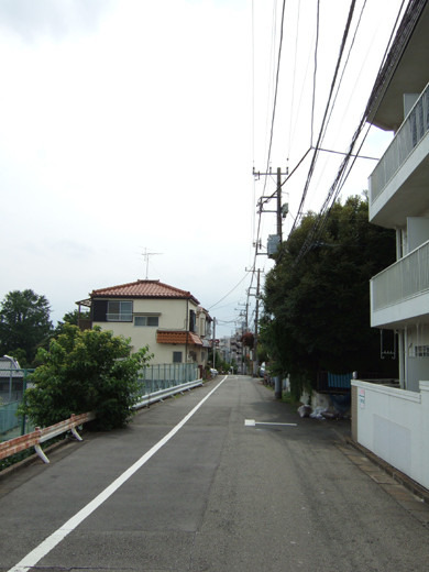 大田区立郷土博物館の北側にある眺望坂1