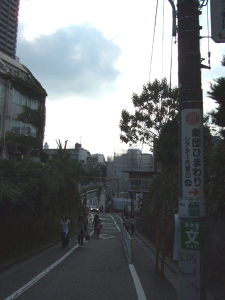 とある街の風景(線路をわたる坂道)1